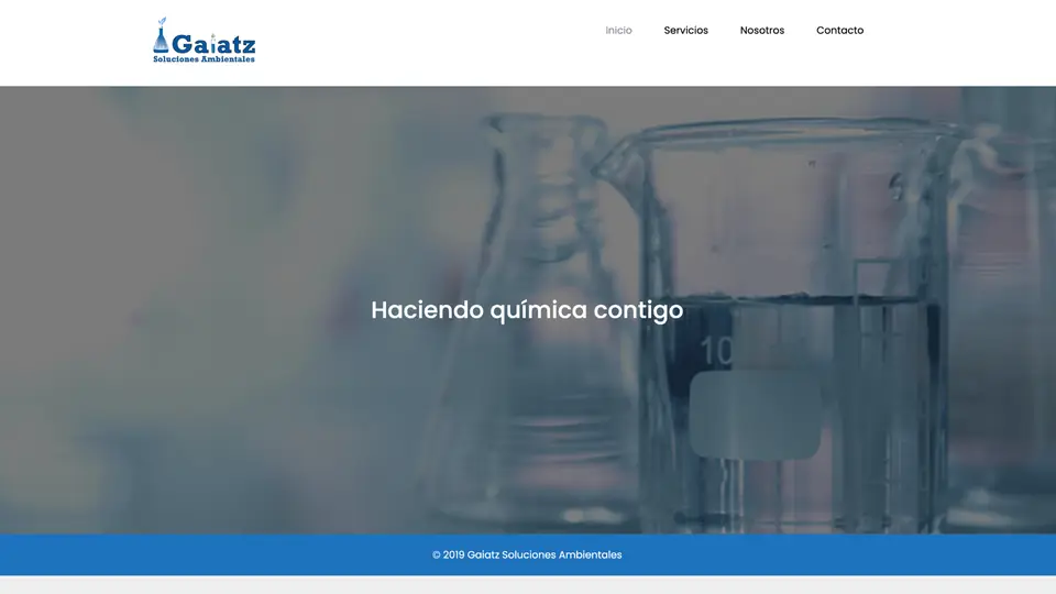 Página web de Gaiatz Soluciones Ambientales diseñada por paginasweben