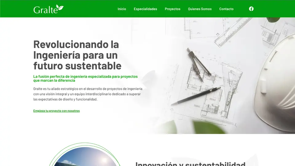 Página web de Gralte diseñada por paginasweben