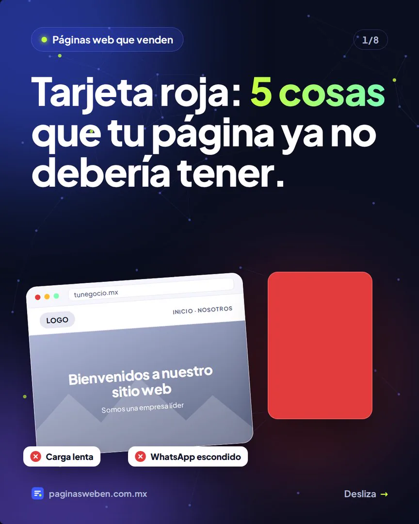 Errores en páginas web que merecen tarjeta roja