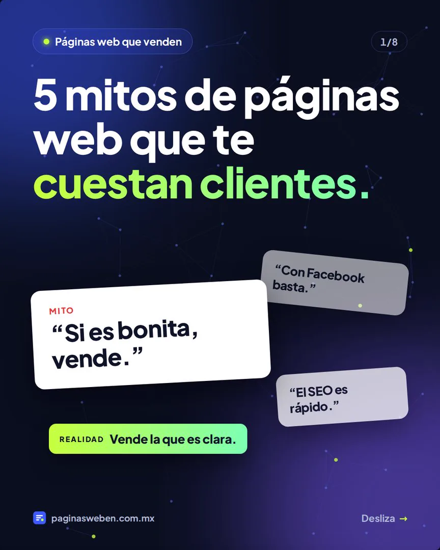 Mitos de páginas web que te están costando clientes
